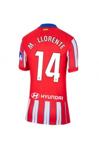 Atletico Madrid Marcos Llorente #14 Jalkapallovaatteet Naisten Kotipaita 2024-25 Lyhythihainen